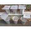 6 MAPLE SYRUP Aluminium Sap BUCKETS + 6 Lids Covers