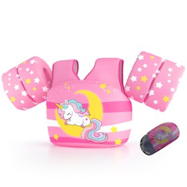 Welebar Swim Vest for Toddler, Suit for Kids 28-70 lbs, Floaties for Boys and Girls Swimming Aid, Training, Suit for Infant/Toddler/Children