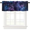 Zadaling Valance Curtain for Kitchen,Galaxy Star Nebula Space Starry Sky