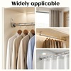 Elegaperma 4Pcs Closet Rod Hanger, Stainless Steel Closet Rod Holders