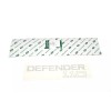 LAND ROVER DEFENDER 110 REAR DECAL SILVER ON CLEAR BACKGROUND