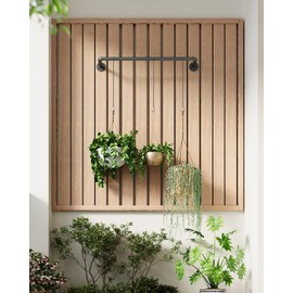 SOFITORG Plant Hanger Indoor, Hanging Planters Rod for Indoor Plants with 3 Hanging Chains, Wall Plant Hanging Rod for Window Ceiling, 38.2 Inch, Metal/Black, Pots Not Included