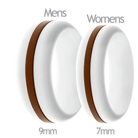 FLEX Ring - Womens Mens White Silicone Ring - Changeable Color Bands - Many Colors - Safe, Durable, Everyday Wear Wedding Band - 1 Ring - Sizes 4-16