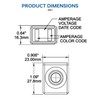 BOJACK Terminal Fuse 80A Marine Rated Battery Fuse (MRBF) 58V