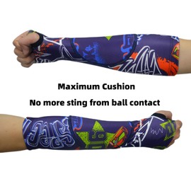 Topeter Kids Volleyball Arm Sleeves, Passing Forearm Sleeve with Protection Pad for Boys and Girls 1 Pair (Pink YS)