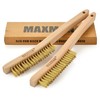 MAXMAN Brass Brush, Soft Brass Bristle, Wire Brushes for Cleaning