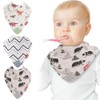 Nuby Baby Bibs - 3 Pc Muslin Bibs - Reversible