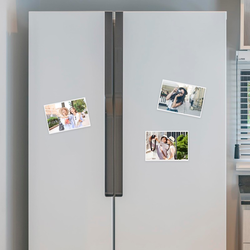 QWORK® 30 Pack Photo Frames, Magnetic Photo Frames For Fridge,