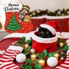 Meowy Christmas Wood Sign Merry Christmas Wall Hanging for Front