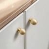 RZDEAL 1 Inch Gold Ball Cabinet Knobs Solid Brass Kitchen
