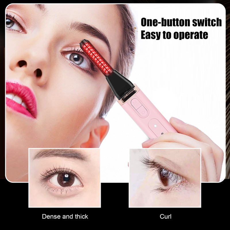Rechargeable Electric Eyelash Curler Fast Heating Long Lasting Eyelash Curling