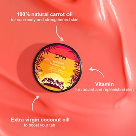 Extreme Dark Intensive Tanning Gel，Dark Tanning Gel For Outdoor Sun, Natural Intense Tanning Butter With Watermelon Scent For Faster Darker Tan,Vegan and Cruelty-Free, Spf0 100g