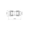 BFG MDPE Fitting für Wasserrohre, Muffe 32mm x 32mm, für