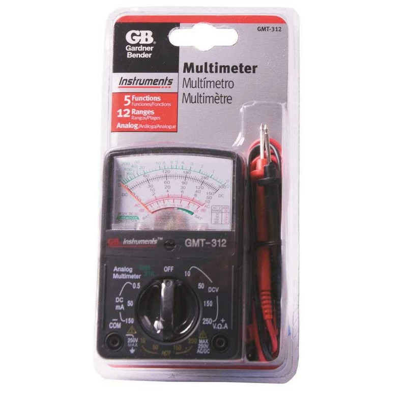 GB Gardner Bender GMT-312 12 Range Pocket Multimeter