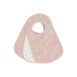 Kindsgard Happaklat Velcro Bibs Pack of 3 Branches Pink - Quick To Put On and Take Off - Baby Bib - Burp Cloths Baby - Washable up to 40°C