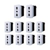 gloca Set of 10 2P+T 16A Dual Socket Sockets Compatible