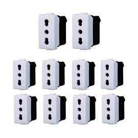 gloca Set of 10 2P+T 16A Dual Socket Sockets Compatible with Matix Series