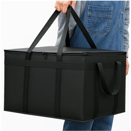 musbus Extra large 2 Pack Insulated Food Delivery Bags Cooler Keep Food Warm Therma for doordash Catering Cooler Bags Shopper Accessories Hot