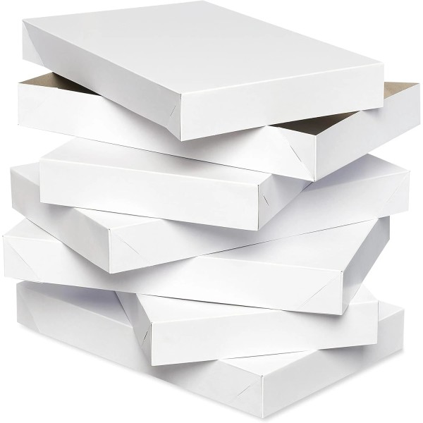 Does not apply White Shirt Boxes with Lids for Christmas