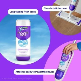 Swiffer Power Mop Cleaning Solution, Fresh Scent, 0.75L