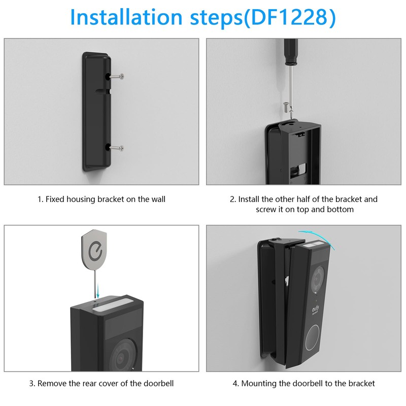 HOLACA Bracket Compatible with eufy Security Video Doorbell E340, Can