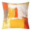 Orange Throw Pillow Covers, Set of 4, 20x20 Inches, Burnt