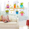 DaraBaby Vinil Decorativo Hogar Macetas Cactus Flores Sala Estancia