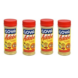Goya Adobo All-Purpose Seasoning with Pepper - 4 Pack - Size 16.5 oz each Bottle