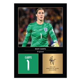 Icons Wall Art Mary Earps Lionesses Signed A4 Printed Photo Picture Display Gift For England Fans Digitally Reproduced Signature Unframed