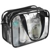 Auseibeely Clear Toiletry Bag for Women Men, Portable Large Travel
