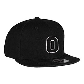 MFAZ Morefaz Ltd Kids Adult Size Hats Snapback Flat Peak Hat Boy Girl Casual Baseball Cap A-Z Alphabet (O, Kids 4-14 Years)