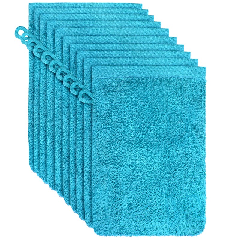 NatureMark Terry Cloth Wash Mitts, Pack of 10, Wash Cloth,