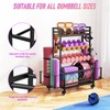 Baoz Dumbbell Rack - Adjustable Weight Rack for Dumbbells, Home