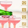 Zopeal 30 Pcs Champagne Coupe Glasses 5 oz Plastic Champagne