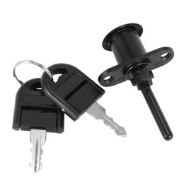 Tuperoymse 5X Zinc Alloy Computer Desk Cabinet Mailbox Drawer Cupboard Locker Cam Lock with Keys, Black