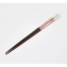 Ishida 63167 Dishwasher Safe Chopsticks Paulownia Box with Chopsticks Rest Pair Mint 8.3 inches (21 cm) Pink