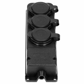 Miratic Workshop Schuko Plug Outdoor Waterproof IP44 230 V 16 A Impact Resistant, Non-Flammable (3-Way)