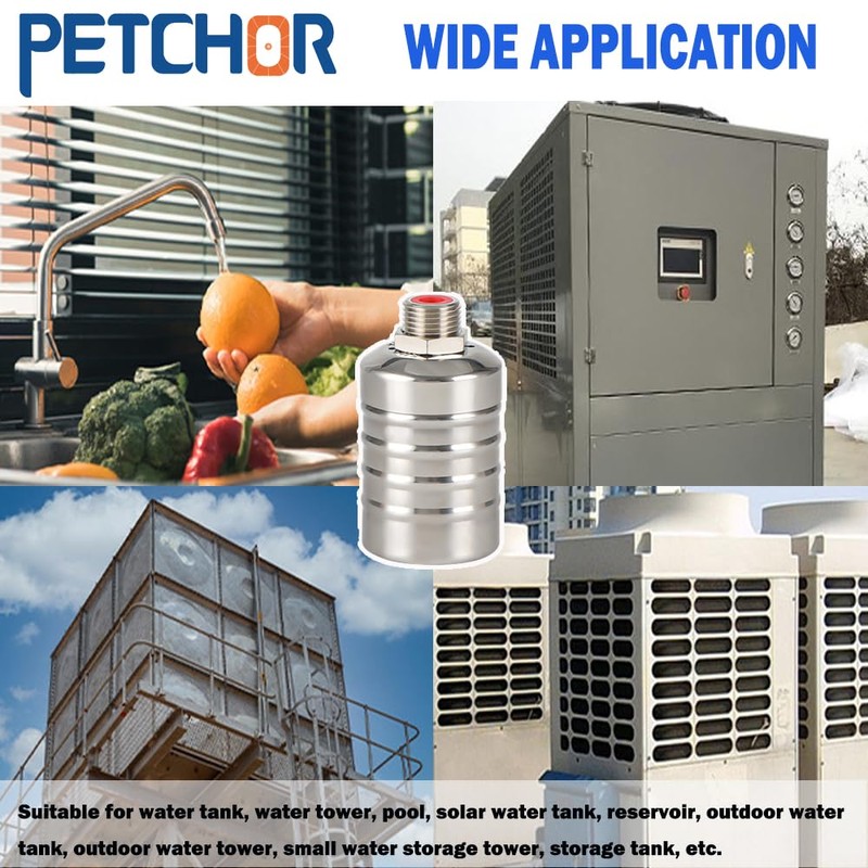 PETCHOR 304 Stainless Steel Fully Automatic Water Level Control Float