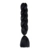 2 Pzs Extensiones De Trenzas Africanas Kanekalon Color 1#-Negro