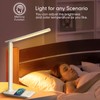 White crown LED Desk Lamp with 15W Wireless Charger &