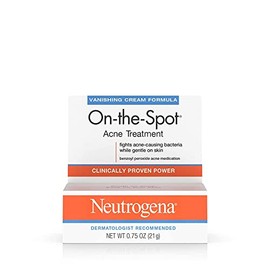 Neutrogena On-The-Spot Acne Treatment Vanishing Cream Formula 0.75 oz (Pack of 4)
