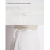 LingTing Ballet Skirt for Women White Dance Wrap Chiffon Skirt