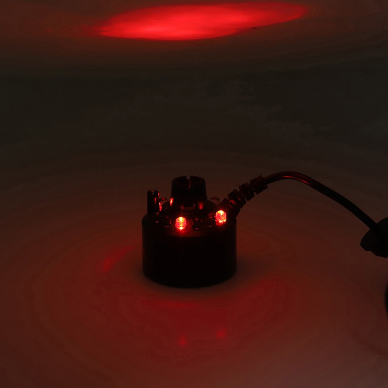 Black Aquarium 12 LED Light Ultrasonic Mist Maker Atomizer Water