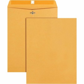 Business Source 36664 Clasp Envelopes,28 lb.,9-1/2-Inch x12-1/2-Inch,100/BX,Brown Kraft