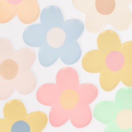 Meri Meri Daisy Shaped Plates (Pack of 8)