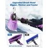JOYTUTUS 41.5IN Extendable Snow Brush and Ice Scraper, 270°Pivoting Snow