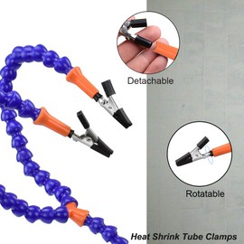 Soldering Helping Hands Clamp, NOEVSBIG 4 Soldering Arms with Adjustable Vise Clip, PCB Third Hand Holder for Electronics Repair, DIY Arts Craft Hobby Soldering Aid