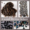 ONE LIMITATION SF002 Women's Scarf, Large, Leopard Print, Animal Casual,