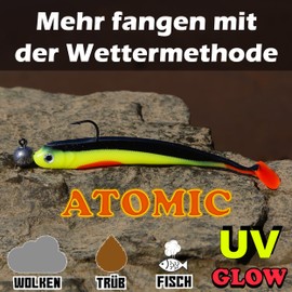 Paradox Fishing Atomic Zander Rubber Fish 13 cm Set of 5