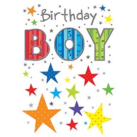 Piccadilly Greetings Happy Birthday Card for A Boy - 7 x 5 Inches